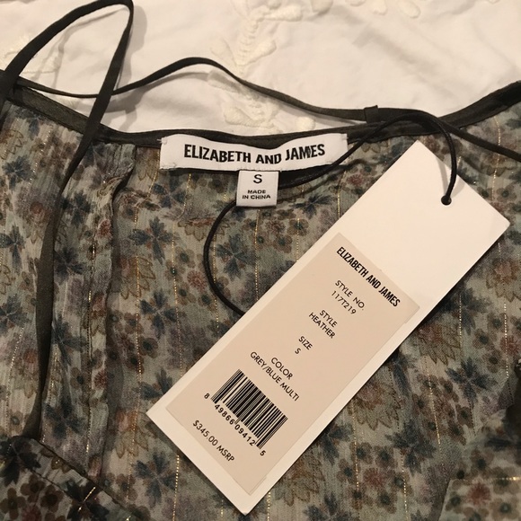 Elizabeth & James sleeveless flowy top, small, NWT - Picture 7 of 8